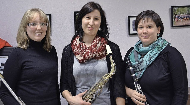 Geehrt  beim Musikverein Atzenbach (vo... Stefanie Bott  sowie Tatjana Becker.   | Foto: Berger