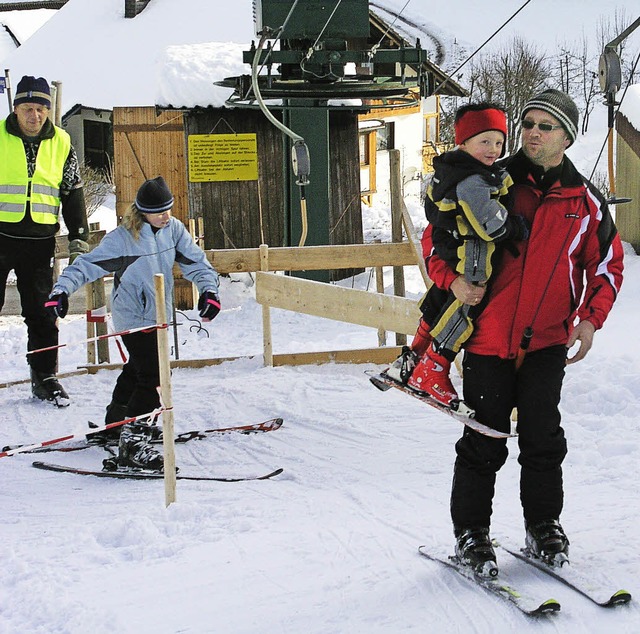 Schneeverhltnisse von denen die Betre...hier aber wieder Wintersport trieben.   | Foto: Archivbild: Gert Brichta