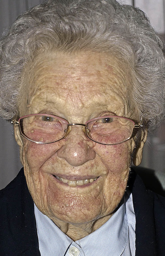 Mittlerweile in Tumringen zu Hause: Mathilde Metzger wird 100.  | Foto: Paul Schleer