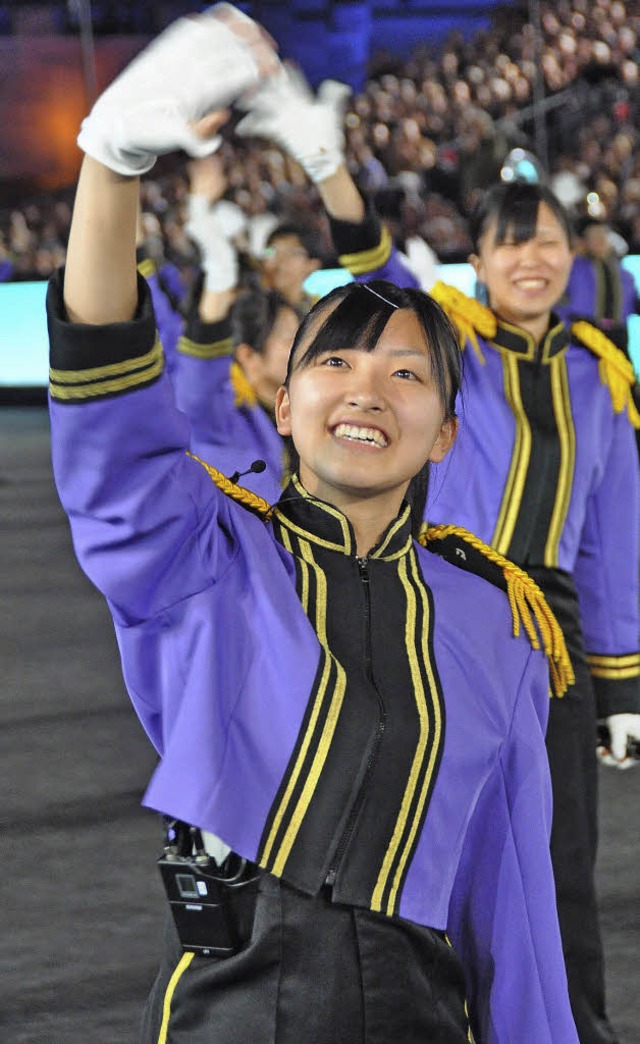 Jugendliche aus Japan beim Basel Tattoo 2012   | Foto: Gramespacher