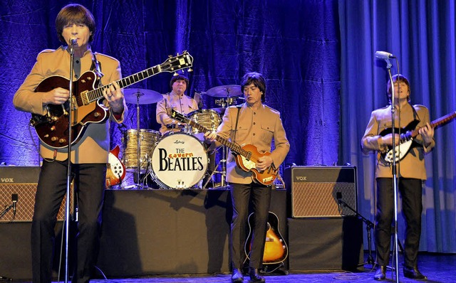 The Cavern Beatles from Liverpool bege... Stadthaus bremste aber die Stimmung.   | Foto: Sigrid Umiger