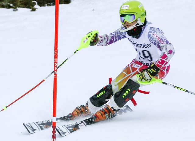 Dritte im Slalom und Siegerin in U14: Chiara Horning   | Foto: Martin Siegmund