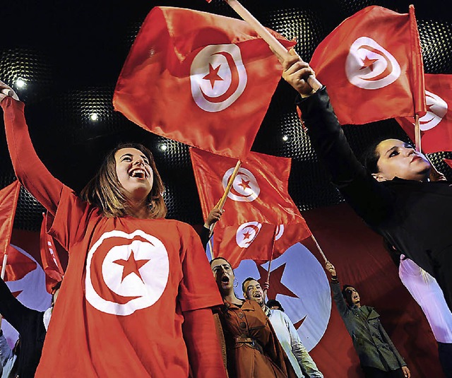Tunesierinnen demonstrieren in Tunis  | Foto: AFP