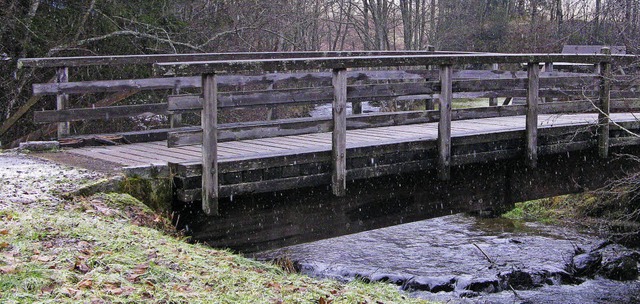 Die Brcke im Tannengrund muss repariert werden.  | Foto: Ulrike Spiegelhalter