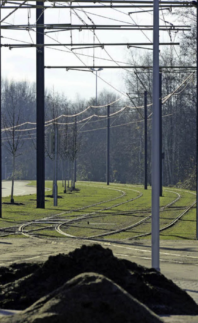 Die Baustelle der Linie 2 nhert sich ihrem Ende.   | Foto: Ingo Schneider