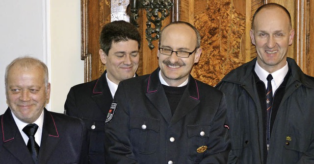 Das Kommando der Feuerwehr in Bad Sck...anten Stephan Wannags und Ralf Mutter   | Foto: Felix Held