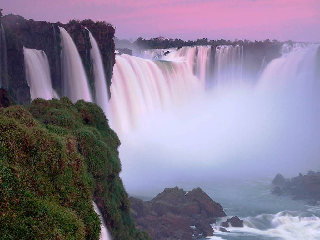 Die Iguazu Wasserflle in Brasilien