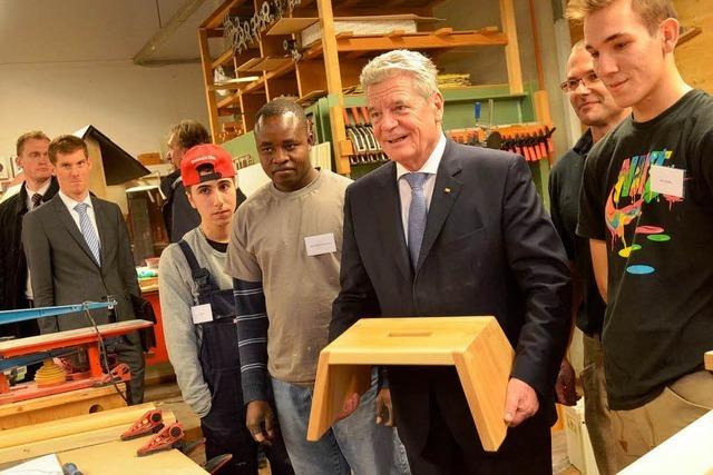 Fotos: Bundesprsident Gauck im Christophorus Jugendwerk