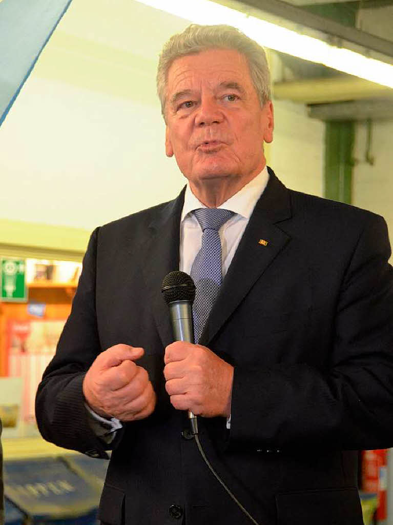 Impressionen vom Besuch des Bundesprsidenten Joachim Gauck im Christophorus Jugendwerk