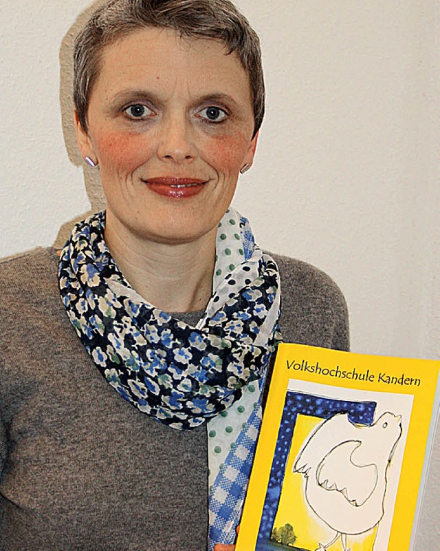 Prsentiert das neue VHS-Semesterprogramm: VHS-Leiterin Monika Albrecht.   | Foto: Johannes Albrecht