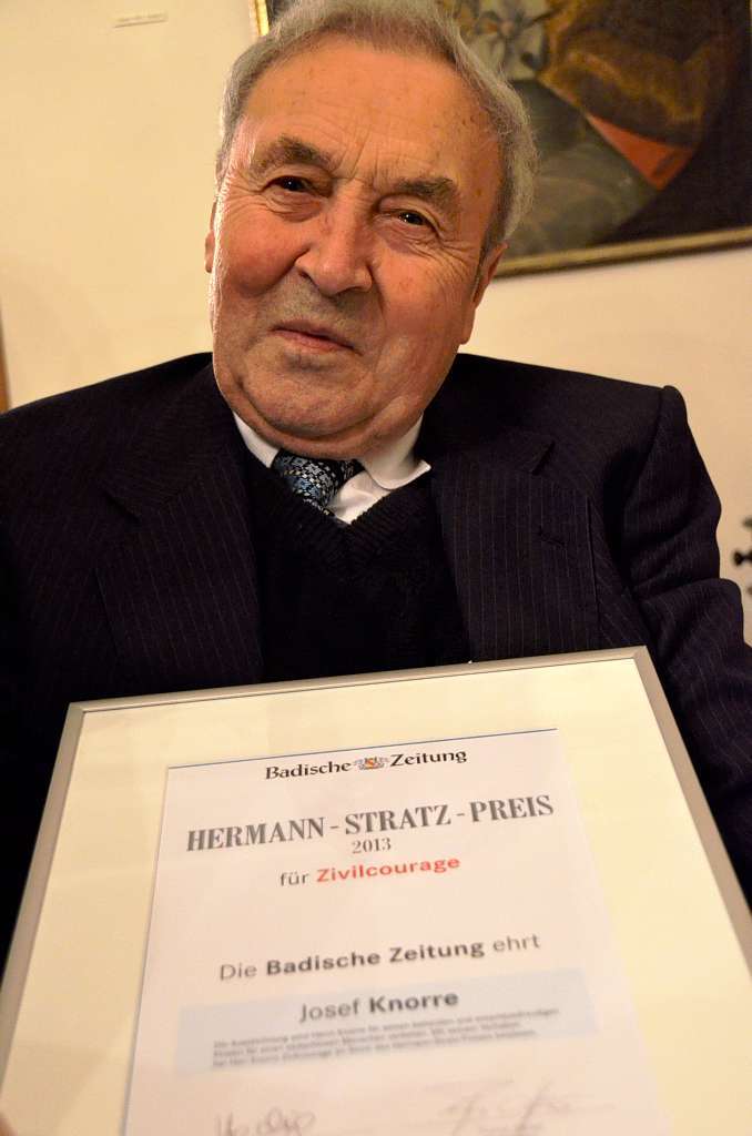 Im Beisein von zahlreichen Gsten verlieh die Badische Zeitung am Donnerstagabend den Hermann-Stratz-Preis fr Zivilcourage.