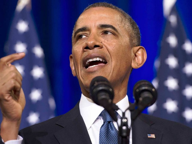 US-Prsident Barack Obama bei seiner Rede ber die NSA  | Foto: AFP