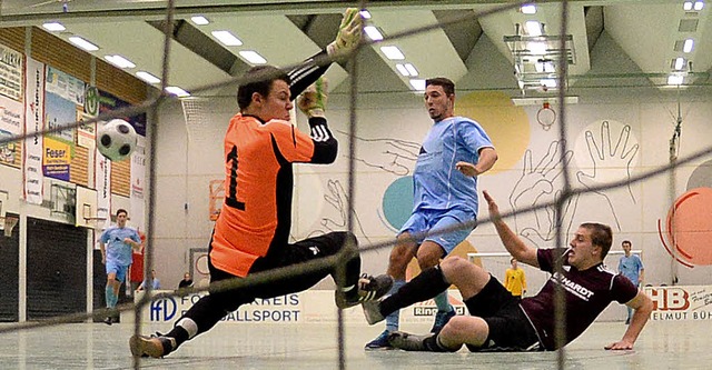 Mit Netz, aber ohne doppelten Boden: H...ots) und dem FC Denzlingen III (3:0).   | Foto: Patrick Seeger