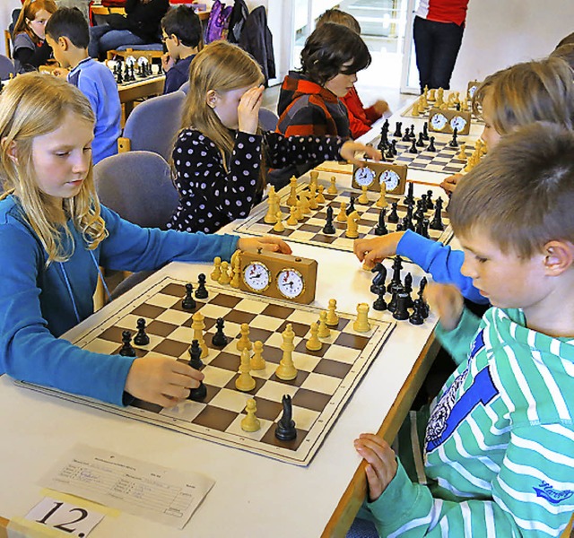 Hohe Konzentration beim Schach erforderlich  | Foto: Georg Vo