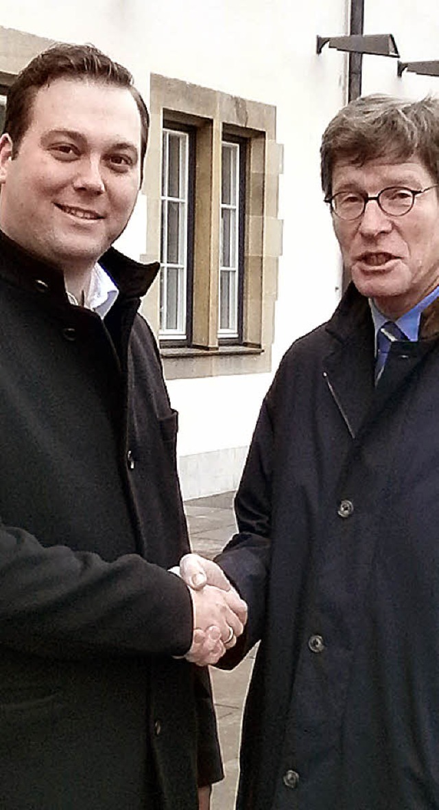 Bevollmchtigter der DB AG fr Baden-W...d Landtagsabgeordneter Felix Schreiner  | Foto: BZ