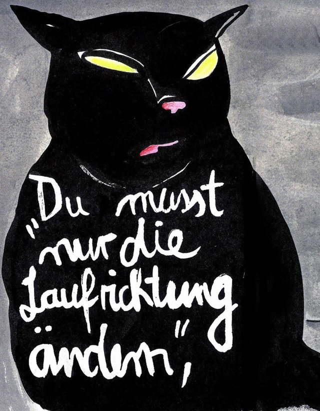 &#8230; sagte die Katze&#8220;: Text von Franz Kafka   | Foto: kehn / S. Fischer