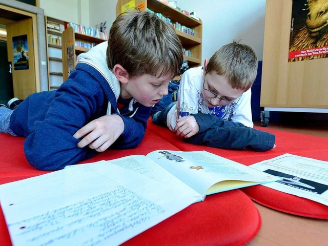 Gemeinschaftsschulen brauchen viel Pla...1; auch im Liegen darf gelernt werden.  | Foto: Ingo Schneider