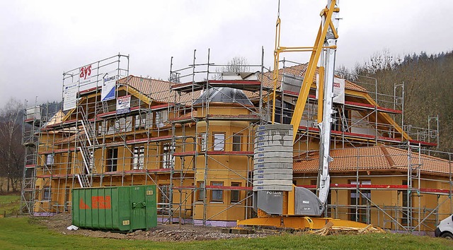 Noch ist das Hotel Am Rheinsberg in Ob...rd es als Integrationsbetrieb ffnen.   | Foto: Hildegard Siebold