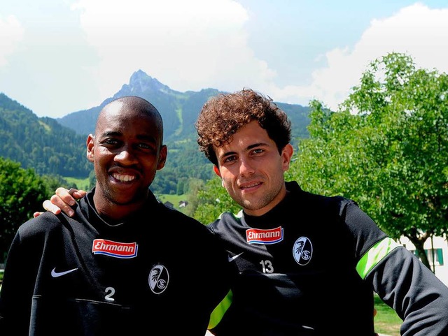 Gelson Fernandes (links) und Admir Mehmedi vom SC Freiburg  | Foto: Meinrad Schn