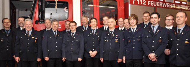 Viele Ehrungen und Befrderungen gab es bei der  Abteilungsfeuerwehr Ihringen.   | Foto: kai kricheldorff