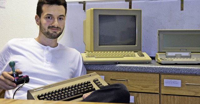 Fr die einen Elektroschrott, fr Davi...ner Sammelleidenschaft: alte Computer   | Foto: Felix Held