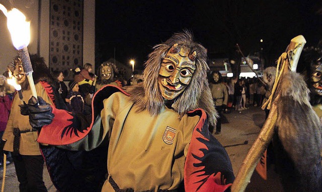 Eine Bleibacher Leimedeyfel beim Facke...g. Am Sonntag wird Jubilum gefeiert.   | Foto: Daniel Fleig