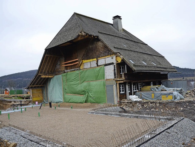 Der Unterkrummenhof sieht nach dem Abb...um die Hlfte eingekrzt worden war.    | Foto: Friedbert Zapf