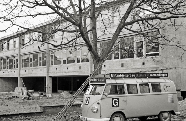 Die Bauarbeiten and er Meerweinschule liefen auf Hochtouren.   | Foto: Armin Mller