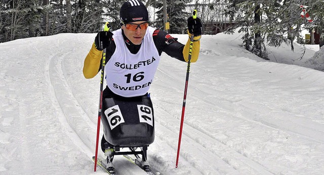 Ob Langlauf oder Biathlon &#8211; Sitz...t fr Sotschi eine Medaille im Blick.   | Foto: Privat
