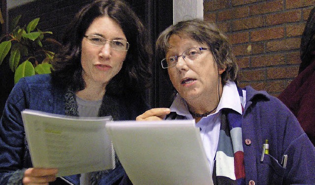 Cornelia Schmidt (links) und Monika Rudolph  | Foto: Ute Schler