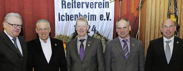Lieben die Reiterei (von links):  Hans...r und der Vorsitzende Volker Hrster.   | Foto: W. Knstle