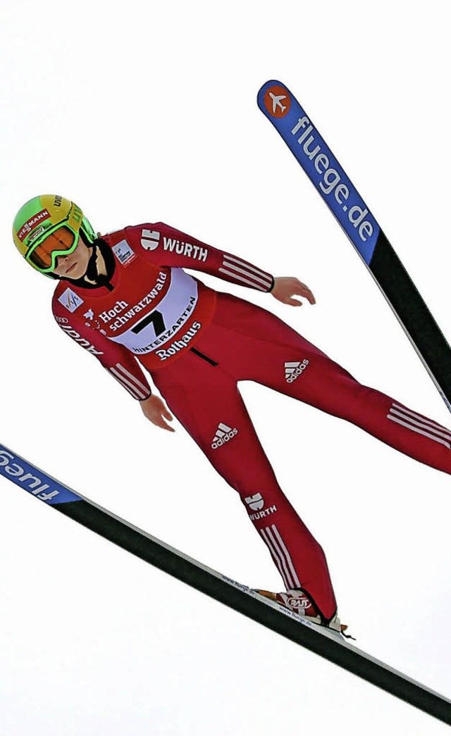 Ramona Straub hat sich international u...esten 20 Skispringerrinnen etabliert.   | Foto: Hahne
