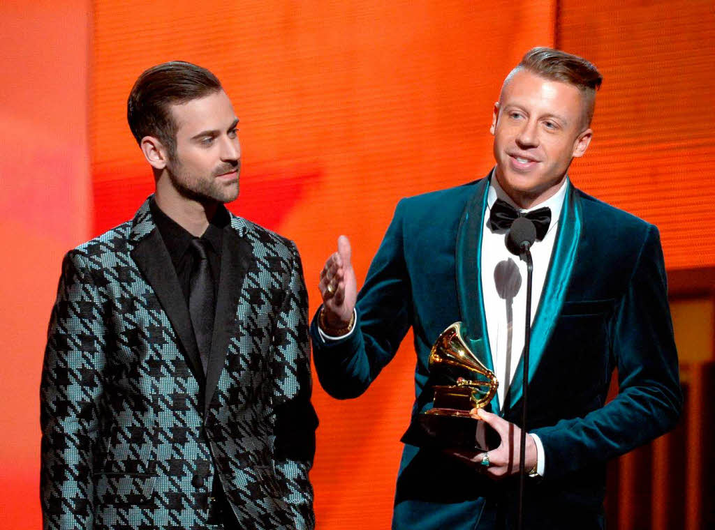 Die Rapper Macklemore (rechts) und Ryan Lewis konnten vier Grammys einheimsen.
