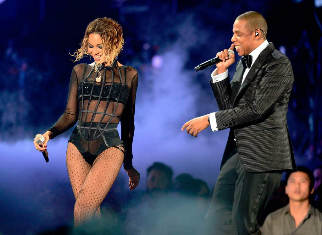 Glamour-Paar Beyonc Knowles und Jay-Z bei ihrem gemeinsamen Auftritt.