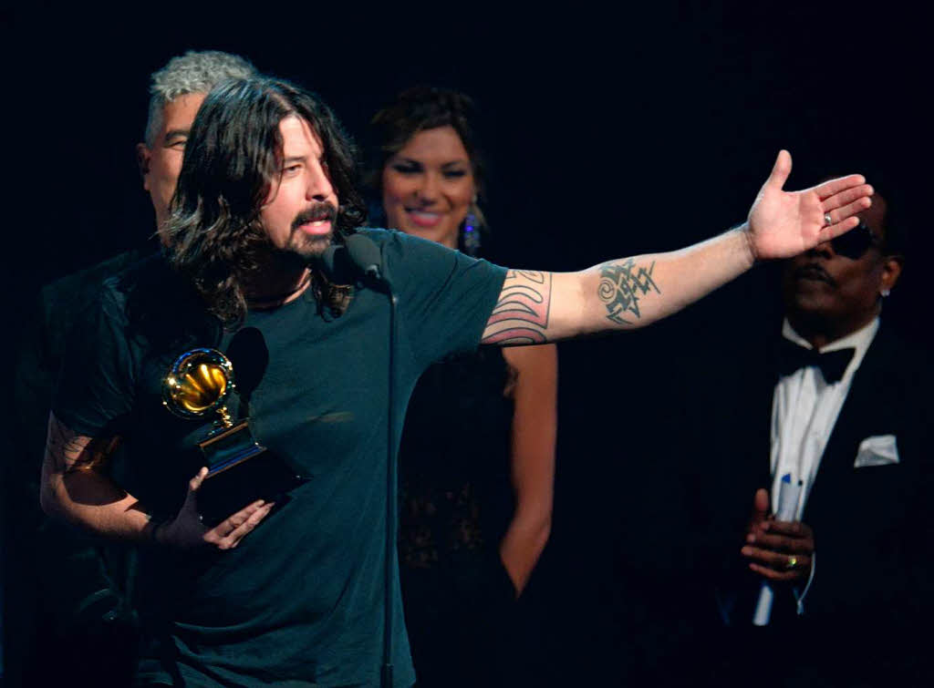 Snger Dave Grohl holte sich den Grammy fr den besten Rock-Song.