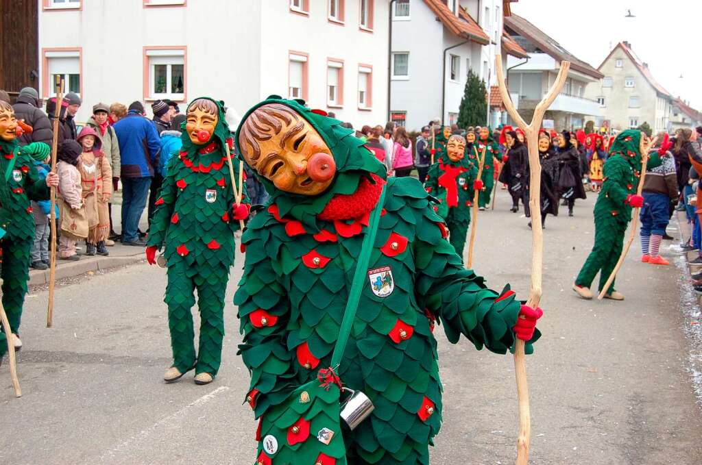 Beim Jubiläumsumzug der Freiämter Wurzelgeister herrschte beste Stimmung. Beim Jubiläumsumzug der Freiämter Wurzelgeister herrschte beste Stimmung.