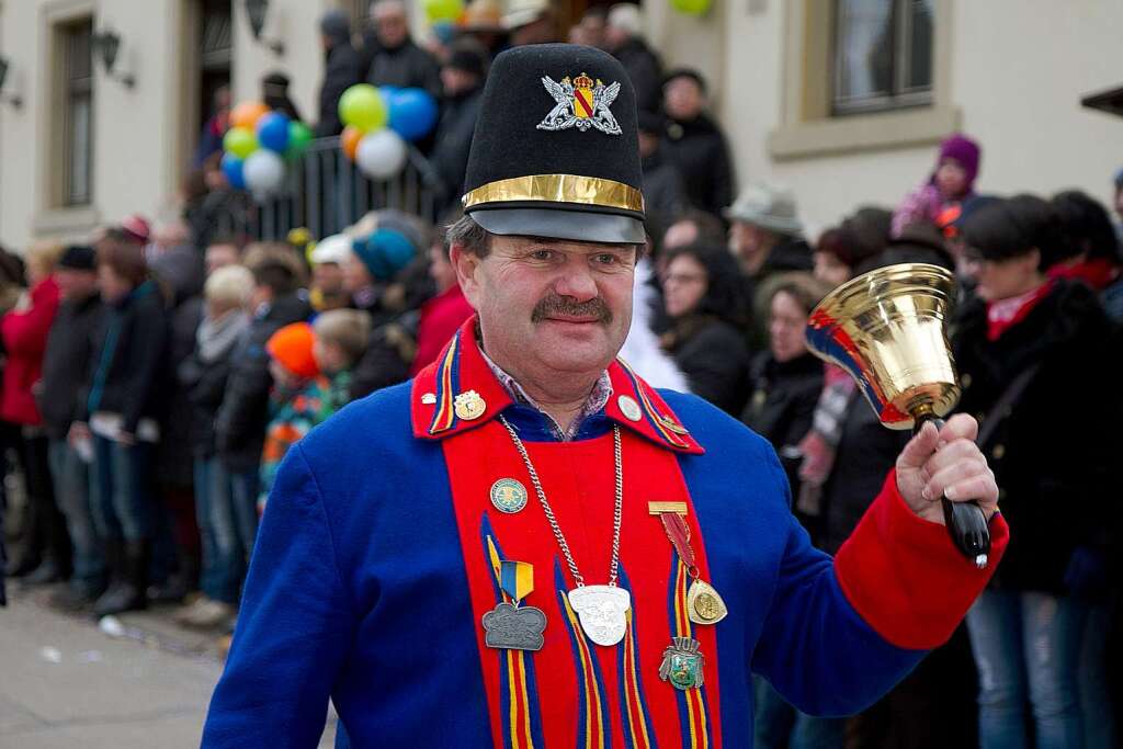 Der Fasnetsausrufer der „Feuerteufel“ aus Kollnau...