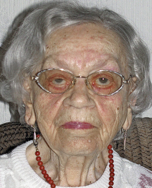 Maria Grochowski beging im oberen Mnstertal ihren 90. Geburtstag.   | Foto: manfred lange