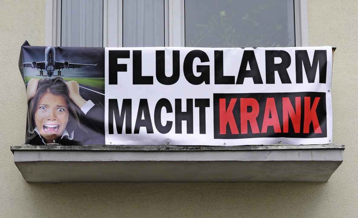 Flugl�rm macht krank – und der a...itiative gegen Flugverkehrsbelastung.   | Foto: Dpa