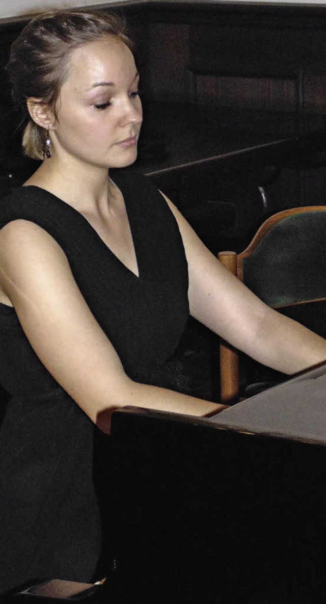 Die Wehrer Klavierstudentin Stefanie Berger hatte das Konzert vermittelt.    | Foto: Michael Gottstein