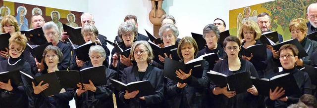 Der Kammerchor Rheinfelden feierte sei...burtstag natrlich mit einem Konzert.   | Foto: Ingrid Arndt