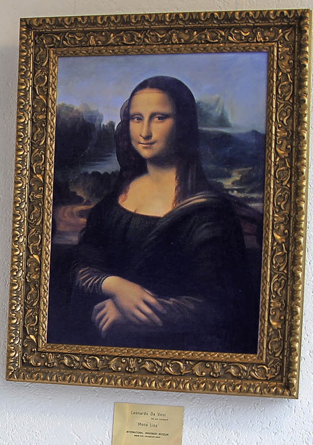 Eine echte &#8222;Mona Lisa&#8220;-Fl...seit neuestem in Rheinfelden/Schweiz.   | Foto: Valentin Zumsteg