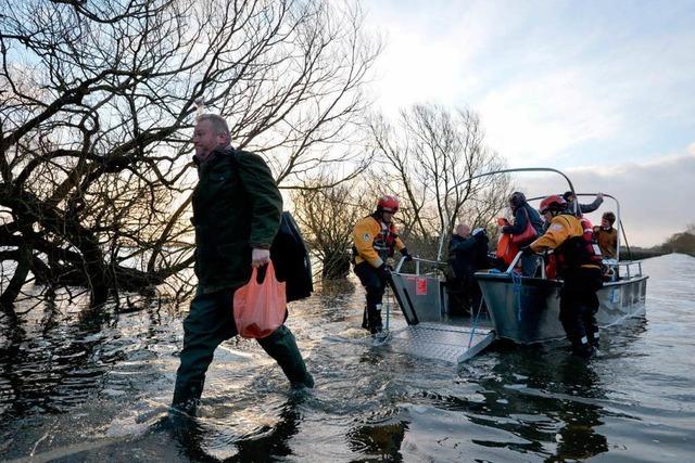 Muchelney ist seit Wochen vom Festland abgeschnitten