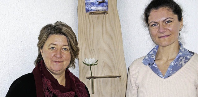 Jolanthe Reis (rechts) ist neue Pflege...h. Susanne Gemke verabschiedete sich.   | Foto: ZVG