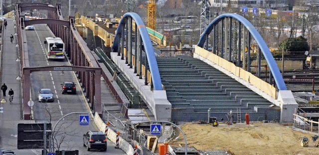 Die Trambrcke erhlt keinen Namen.   | Foto: Jochen Fillisch