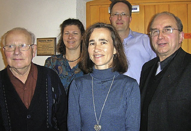Karl Mller, Barbara Meier und Jens Fr... Diana Strecker und Frieder Grsslin.   | Foto: Hgg