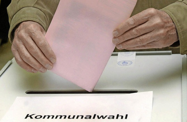 Bei den Kommunalwahlen am 25. Mai werd...einde- und Ortschaftsrte neu gewhlt.  | Foto: DPA