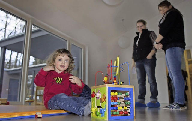 Die  Kinderkrippe in hlingen bietet d...gend Spielmglichkeiten und Freiraum.   | Foto: Dieckmann