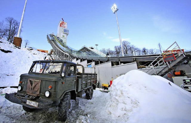 Schneesicherheit ist im Kaukasus ein F...astwagen sollen das in Sotschi ndern.  | Foto: dpa