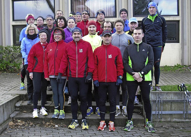 Deutsch-franzsisches Laufspektakel: S...aus der Partnerstadt Erstein zu Gast.   | Foto: Privat